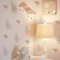 Funlife Boho Nursery Wandsticker Gänse Wandsticker Boho Tiere Weiß Wandaufkleber für Kinderzimmer Babyzimmer Spielzimmer Mädchen Junge, Cartoon Gans mit Hut