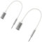 USB C to Aux Audio Dongle Cable Cord, 3.5mm male to type-c female Audio Cord 3.5mm Analog Cable Type-C Converter work with MP3 Players,Laptop,Tablet, Smartphone (2pcs Silver)