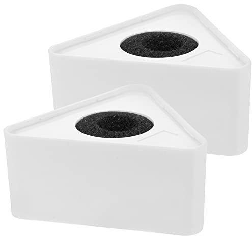 ifundom 2pcs Cube Microphone Logo Flags Abs Holder for Interview Mic Clip Mic Flags for Broadcast and Microphone Use