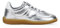 BOSANOVA Zapatillas Deportivas para Mujer con Diferentes Cortes, Logo Grabado en la lengüeta y Suela de Goma Plana de 2.5 cm. Cierre con Cordones Planos. Calzado para Mujer Plata 37