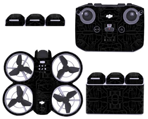 Dekorative Aufkleber Kit für DJI Neo, DIY Wasserdichte Aufkleber Skins Decal Schutzfolien für DJI Neo Drone und Fernbedienung Aufkleber, Battery Manager Aufkleber Neo Zubehör (8)