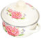 Amosfun Olla De Sopa De Esmalte Olla Esmaltada Con Tapa Olla Asas Olla Multifunción Ollas De Barro Olla De La Vendimia Cacerola De Sopa Cocina Portátil Ollas De Cocina Estufa Portátil