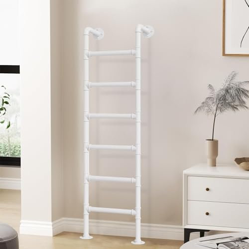 HUJIEAAA An der Wand montierte Leiter für Etagenbetten, Metall-Dachbodenleiter, 100 cm, 125 cm, 130 cm, 135 cm, 140 cm, 145 cm, 150 cm, 165 cm, robuste Kellerausstiegsleiter für die Heimdek