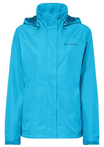 VAUDE Escape Bike Light Regenjacke Damen – Gefütterte Regenjacke mit 2-Lagen Membran, reflektierende Jacke wasserdicht 412g