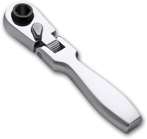 Mini destornillador de llave de trinquete 2 en 1, Mini llave de trinquete de 1/4 pulgadas, Llave de trinquete de 72 dientes, herramientas de reparación