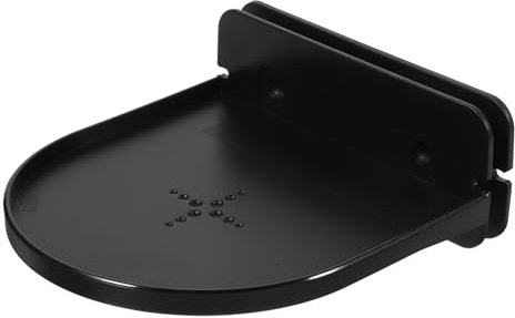 Sosoport Audio Lautsprecherhalterung Aus Leichtem Kunststoff Wandmontiert Für WiFi Und Netzwerk-hub Schwarze Halterung Mit Zwei Schrauben Für Platzsparende Installation