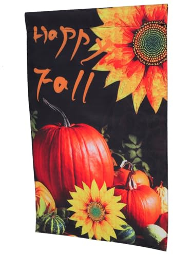 Toddmomy Thanksgiving Türflagge Gartenflagge Herbst Dekoration Wetterfest Langlebig Doppelseitig Vielseitig für Veranda Fenster Wand Party Feier