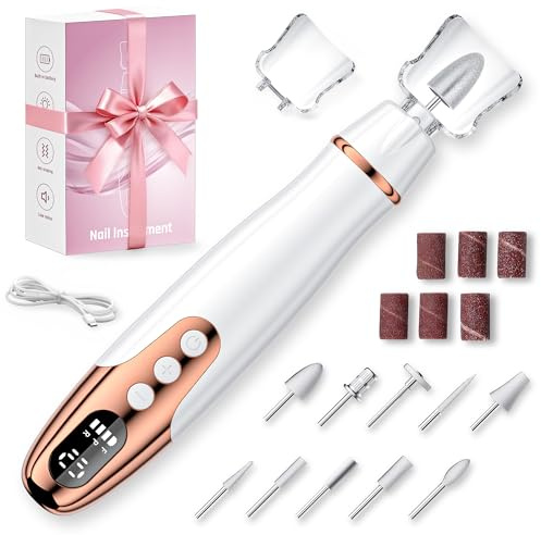 Ponceuse pour Ongles Professionnel,11 en 1 Lime a Ongle Electrique Sans Fil