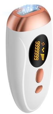 IPL Haarentfernungsgerät mit Eiskühlung, 999,999 Impulse, Geräte Haarentfernung Laser Schmerzfreie, Dauerhafte Haarentfernung für Frauen & Männer, Für Gesicht, Körper, Bikinizone, Beine, Achseln