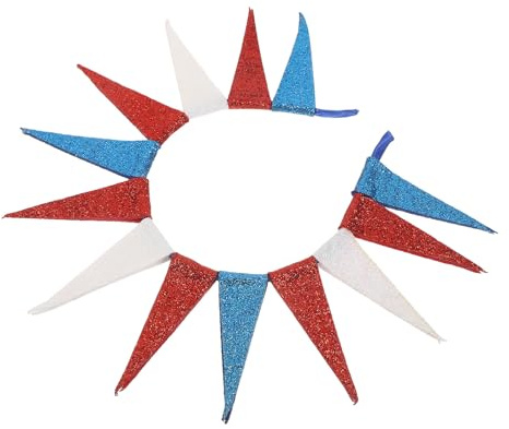 Kisangel Liberty Statue Crown Stirnband für Damen Patriotisches Independence Day Haarband Fourth Of July Partyaccessoire Liberty Cosplay Kopfschmuck Feier Stirnband