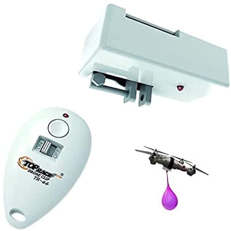 Top Race RC Drone Clip Remote Control Object Launcher and Transporter Delivery with Parachute & More Accessories, Holds Up to 7 oz – TR-66 (PATENTED)