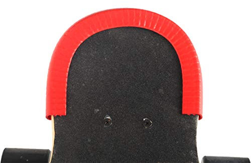 Acoser Skateboard Longboard Nasenschutz Gummi Streifen Kantenschutz Geeignet Für Jungen Und Mädchen (Rot)