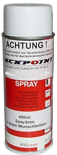 Lackpoint Pintura en aerosol para coche, 1 K, RAL 9003, color blanco señal 400 ml, brillo