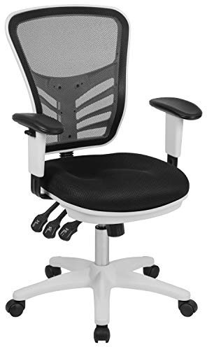 Flash Furniture Bürostuhl, Mesh, Schaumstoff, Sperrholz, Polyester, Kunststoff, Metall, 68,6 x 64,8 x 112,4 cm