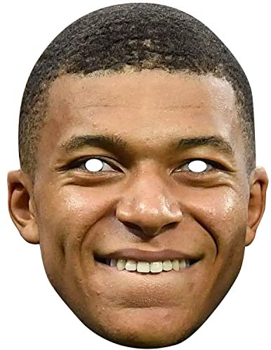 Masque en Carton Kylian Mbappé | Masque Ultra-réaliste avec élastique | Accessoire de Supporter France | Allez Les Bleus | PSG | OriginalCup®
