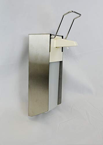 FLEXMO | Seifenspender | Desinfektionsmittelspender Alu 1000 ml | Desinfektionsmittelspender | Ellenbogen-Seifenspender 1000 ml | manueller Seifenspender