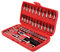 Trintion 46 Pc Socket Wrench Set - 1/4 Socket Wrench Driver Bits Metric Tool Kit with Quick Release Ratchet Wrench for DIY Home Car Repair