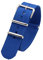 TikTako Sport-Uhrenarmband 18mm/20mm/22mm/24mm Nylon NATO Armband mit Edelstahl-Schnalle Gürtel Blau, 22mm