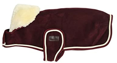 Kentucky Dogwear - Hundemantel - schweres Fleece - Bordeaux - Größe (S/M) - 39-43cm