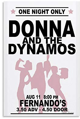 caonidaye Donna und die Dynamos Poster für Zimmer, ästhetische Geschenke für Frauen, Leinwandkunst, Poster und Wandkunst, Bilddruck, modernes Familienschlafzimmer, Dekor-Poster, 40 x 60 cm