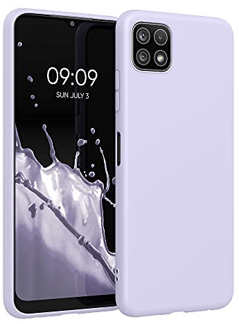 kwmobile Housse Compatible avec Samsung Galaxy A22 5G Coque - Housse de téléphone Protection Souple en Silicone - Lavande