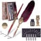 AOMAYLL Quill Pen Ink Set with 17 Replacement Nibs, Fountain Dip Pen Stationery Gift Calligraphy Set for Beginners
