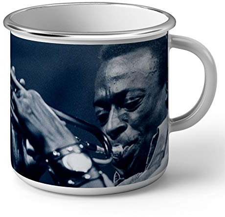 Taza esmaltada Metal Miles Davis Trompetiste Jazz Legende