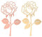 2 Stücke Blumen Lesezeichen Personalisiert, Bookmark aus Dünn Metall in Rosenform, Kreativität Lesezeichen, Gute Sammlerstücke