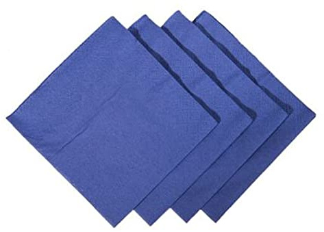We Can Source It Ltd - Dark Blue 2-Ply Paper Napkins 24cm - Cocktail Napkins for Bars, Restaurants, Cafés, Parties & Home - Recyclable Disposable Bar Caddy Napkins - Pack of 1000 (4)