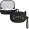 kwmobile Silicone Case Compatible with Xiaomi Mi True Wireless Earbuds Basic 2 / Airdots 2 Case Cover - Cat Black/White