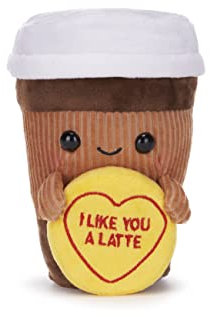 Posh Paws 37642 Swizzels Love Hearts - Taza de café con leche (18 cm), diseño de corazones