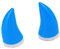 A ABSOPRO Motorrad Helm Bull Horn Helm Dekor PP Dunkelblau (Set von 2)