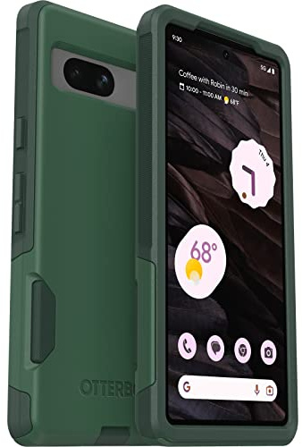 OtterBox Trees Company Schutzhülle für Google Pixel 7A Commuter Series, schlank und robust, taschenfreundlich, mit Port-Schutz, Grün