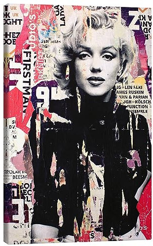 Posterlounge Marilyn Monroe Leinwandbild von Michiel Folkers 40 x 60 cm Pink Wandbilder Wanddeko