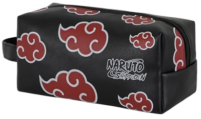 Naruto Clouds-Brick Plus Reise-Kosmetiktasche, Schwarz, 25 x 12 cm