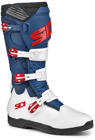 SIDI Herren Xpowersc Stiefel, Weiß Marine Rot