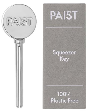 PAIST Tube Squeezer Key - Plastic-Free, Metal Key - Sustainable Bathroom Accessory - Squeeze Out Every Last Drop