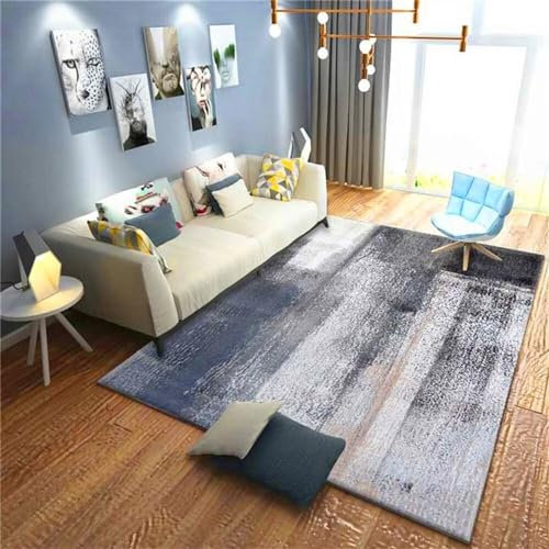 RUGMRZ Küchen Teppiche Outdoor Teppich Grauer minimalistisches Design rechteckige Schlafzimmer Zubehör kann angepasst Werden Wohnzimmer Weich 200X260CM