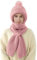 CMTOP Kapuzenschal Damen Winter Multifunktionale Mützenschal Damen Integrierter Schalmütze Ohrenschutz Winddichte 2 in 1 Wintermütze und Schal Damen(Rosa,Einheitsgröße)