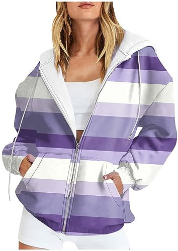 SCBFDI Deal Pack, Tee Shirt Humour Femme Veste Ete Femme Veste de Sport Zippée pour Femmes Manteau Grande Taille Femme Tee Shirt Femme Octobre Rose Sweat Rouge Femme a Capuche Sweat Plaid Violet