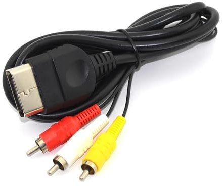 DARLINGTON & Sohns Câble péritel 3 RCA pour console Xbox - Câble de raccordement audio vidéo pour première console Xbox - Version TV - Transmission d'image