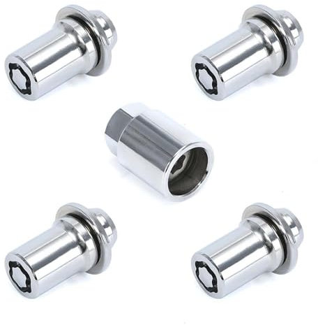 Cttabkl Kompatibel Mit Toyota Für 4Runner Für Corolla M12x1.5 44MM Felgenschloss Radmuttern Radschrauben 0027600901 4 Muttern + 1 Schlüssel Radschraubenmuttern