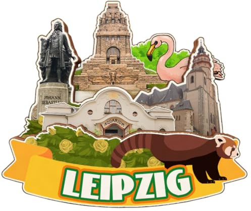 Leipzig Deutschland 3D Kühlschrankmagnet Holz Stadt Reise Souvenir Kühlschrank Aufkleber Home Küche Whiteboard Dekor
