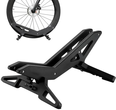 Qzdtue Cycle Storage Stand, Cycle Parking Organizer Rack, Indoor Cycle Storage Stand Adjustable Parking Rack for Front and Rear Wheels, Organizer Stand, Durable Cycle Parking Rack for Home and Garage