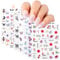 NICEDECO 15 Sheets Butterfly Nail Art Stickers Decals, 3D Self-Adhesive Stickers Colorful Ultralight Water-Proof Stickers, Nail Art Design Decoration Accessories