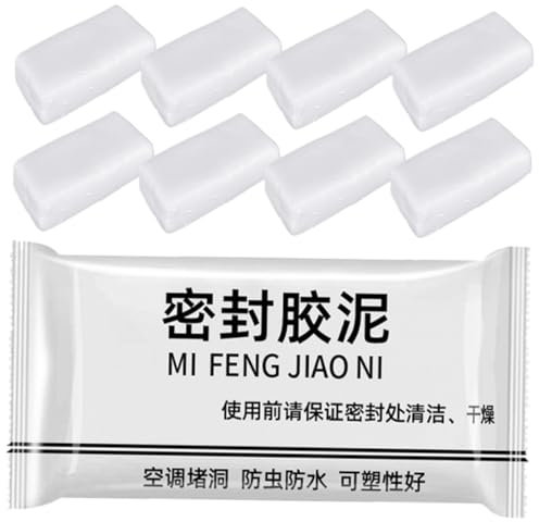 SOIMISS 20 Stück Gummischleim Versiegelung Beton Einfügen Riss Wand Loch Ton Zum Klimatisieren Von Löchern Versiegelnder Ton Dichtungsschlamm Für Klimaanlagen Zement Weiß