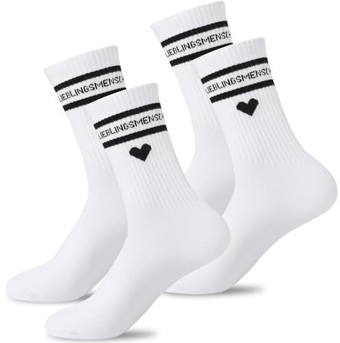 WWISTOA Lieblingsmensch Geschenk Socken,Geschenke für frauen 36-41,Beste Freundin Geschenke, 2 Paar