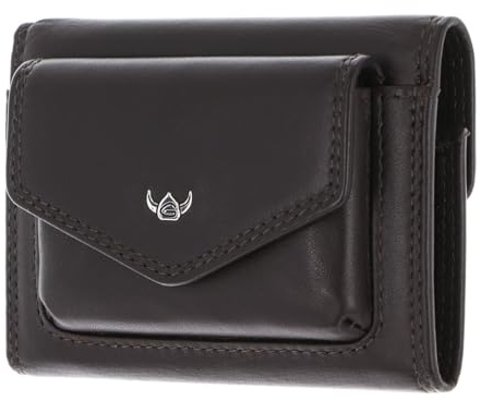 Golden Head Leder Geldbörse Polo RFID Protect Minischeintasche 1079 Dunkelbraun