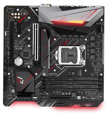 Carte Mere pc Carte mère Fit for ASROCK B365M Phantom Gaming 4, Socket B365 1151, Compatible avec processeurs Core i7-9700K, i5-9600K et i5-8500, DDR4 Ultra M.2, SATA3, Micro AT