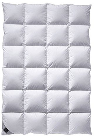 billerbeck Daunendecke | Nena | 155 x 220 cm | 100 % Daunen | Optimale Wärme- und Feuchtigkeitsregulierung | Allergiker geeignet | Wärmestufe warm